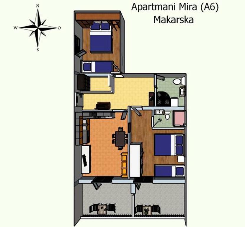Apartments Mira Макарска Номер фото